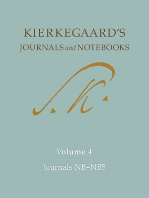 cover image of Kierkegaard's Journals and Notebooks, Volume 4